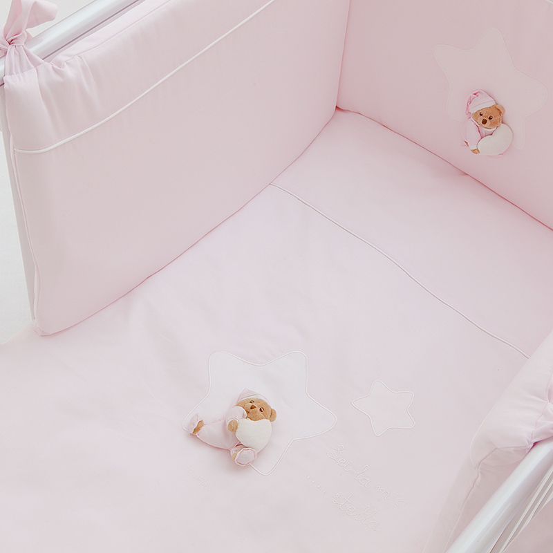 Puccio Bed Duvet Set In Pink 4Pcs You Are My Star