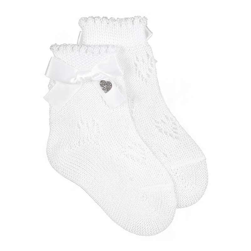 Socks With Heart And Bow