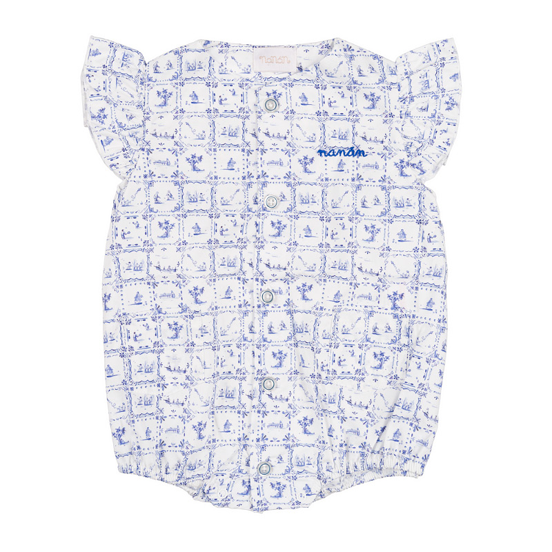 Romper Front Opening Allover