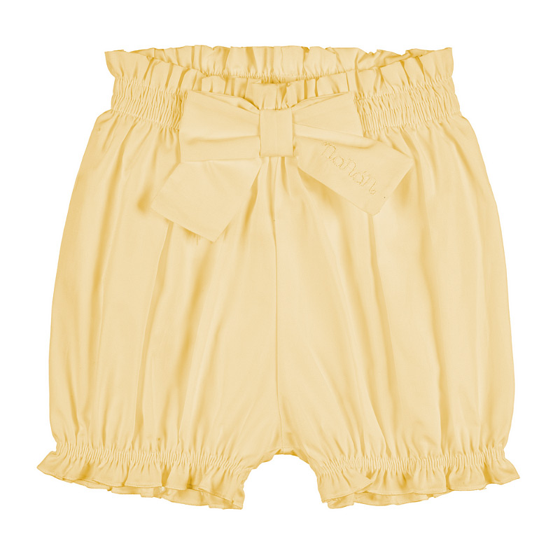 Yellow culotte with bow