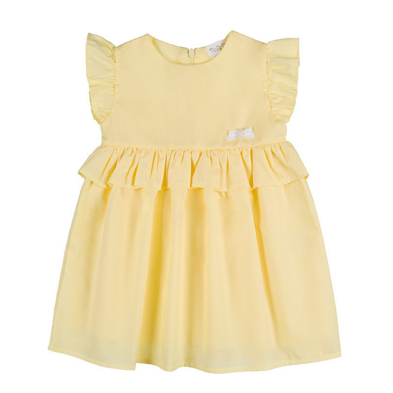 Yellow dress with fringe