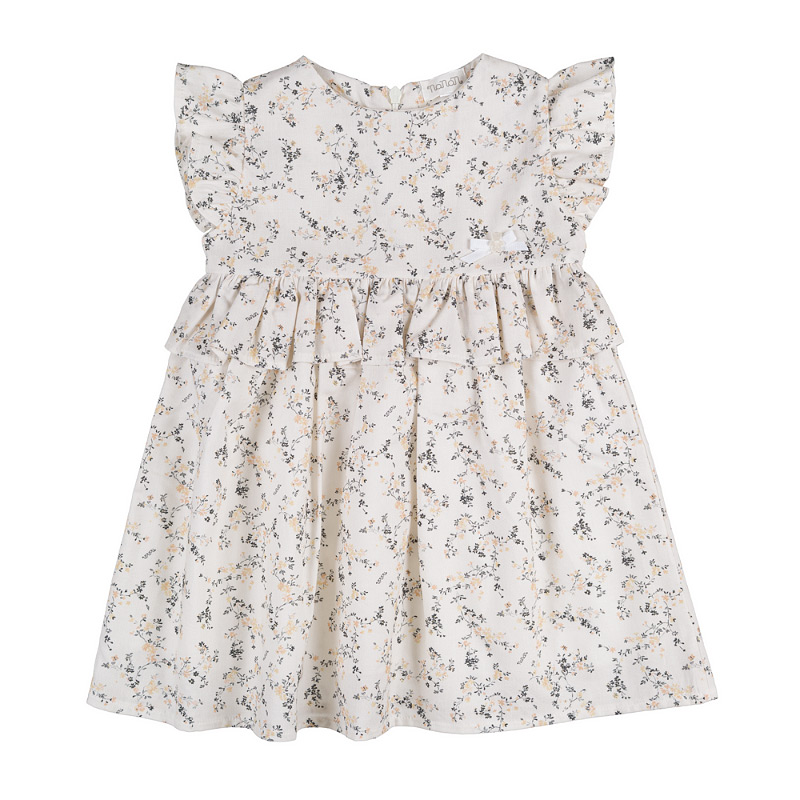 Floral dress with frills