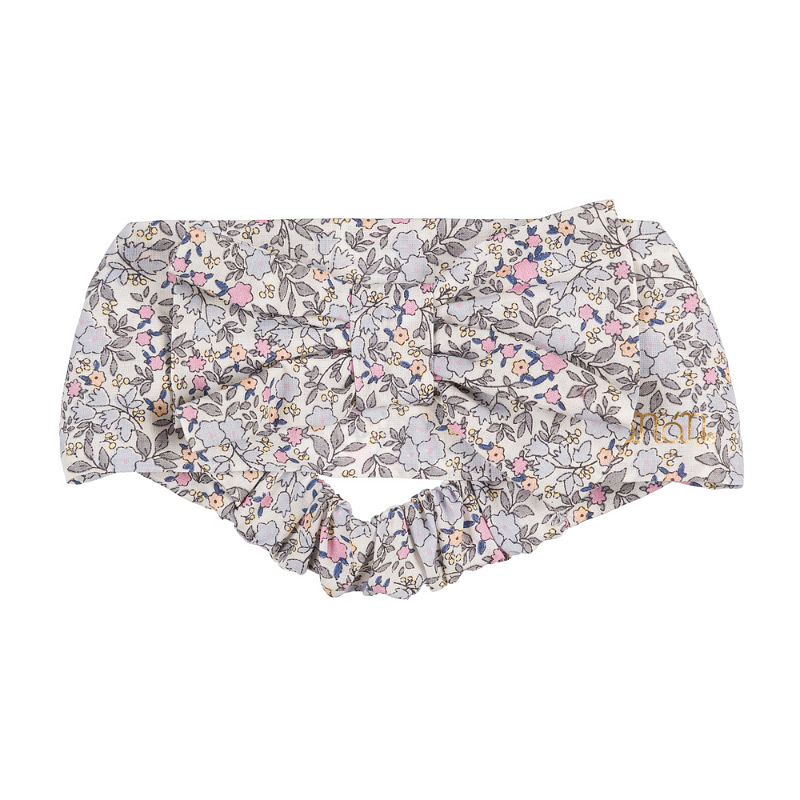 Floral headband with bow
