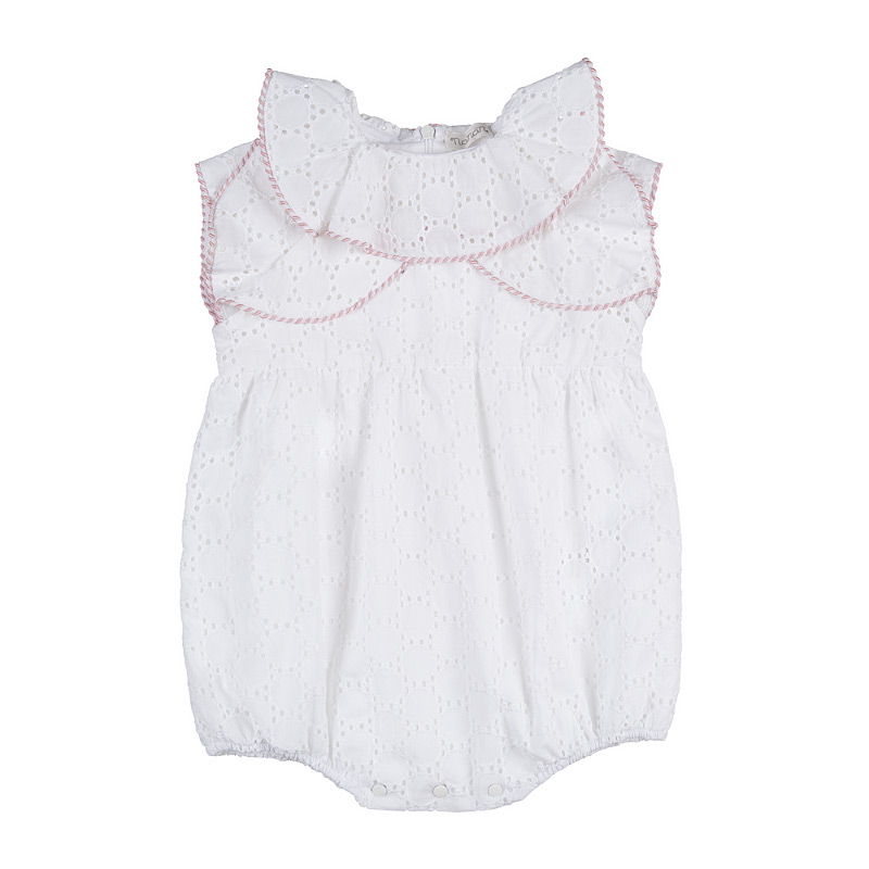 White Sangallo romper