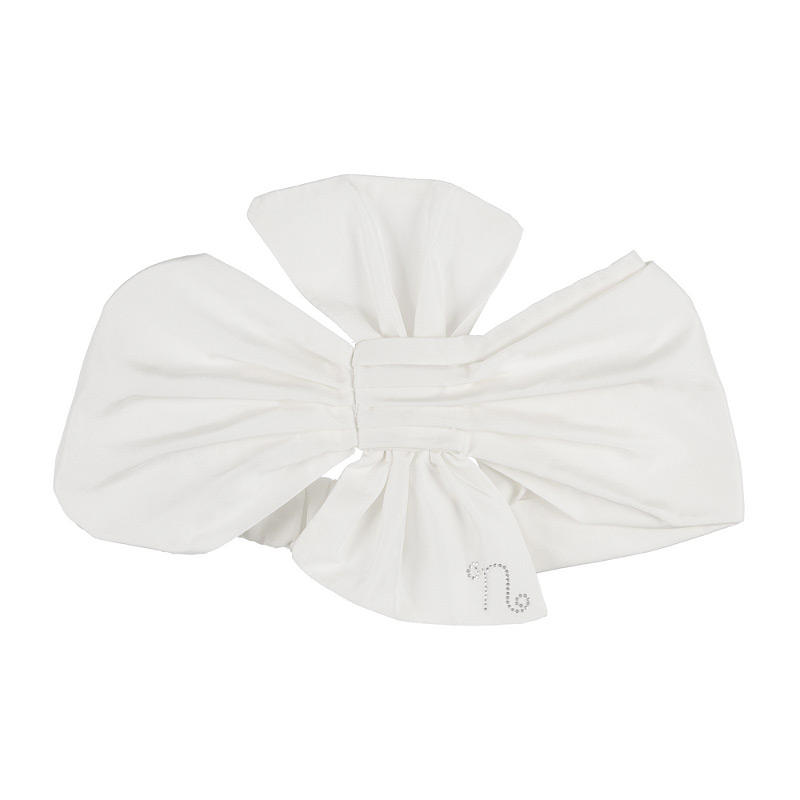Off-white headband with bow