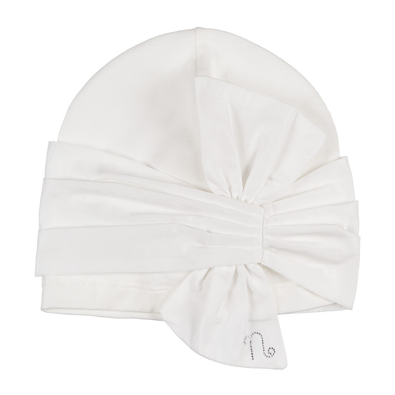 Off-white hat with bow