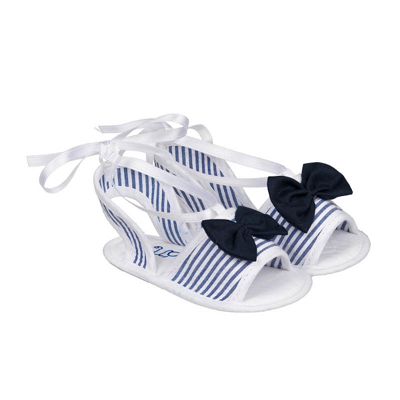 Blue striped sandal