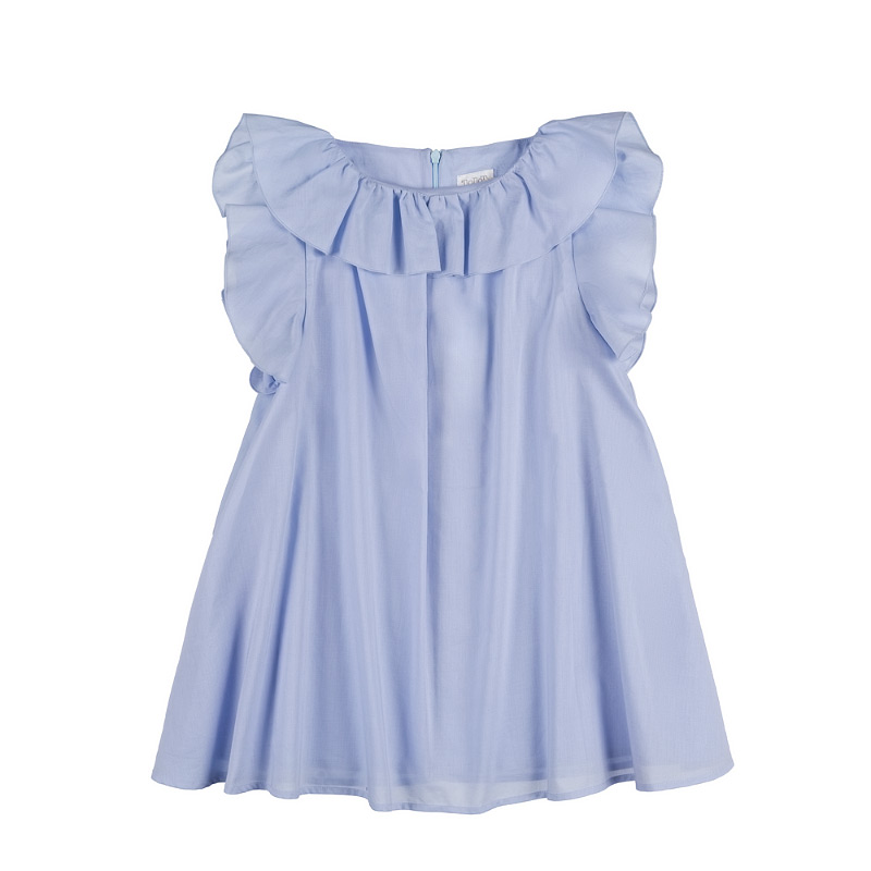Light blue dress with frills