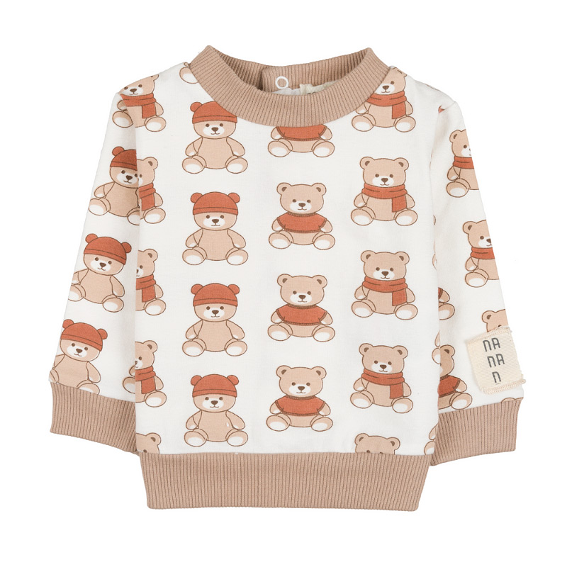2Pcs Allover Bear Babygro