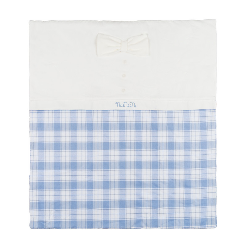 Blanket With Scottish Bow Tie Light Blue
