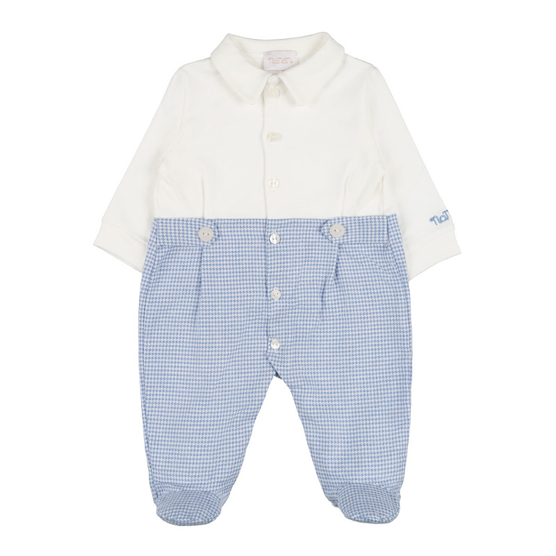 Babygro Open In The Front With Houndstooth Trousers