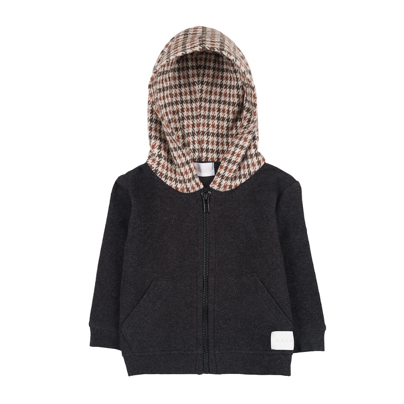 Checked Sweatshirt With Hood