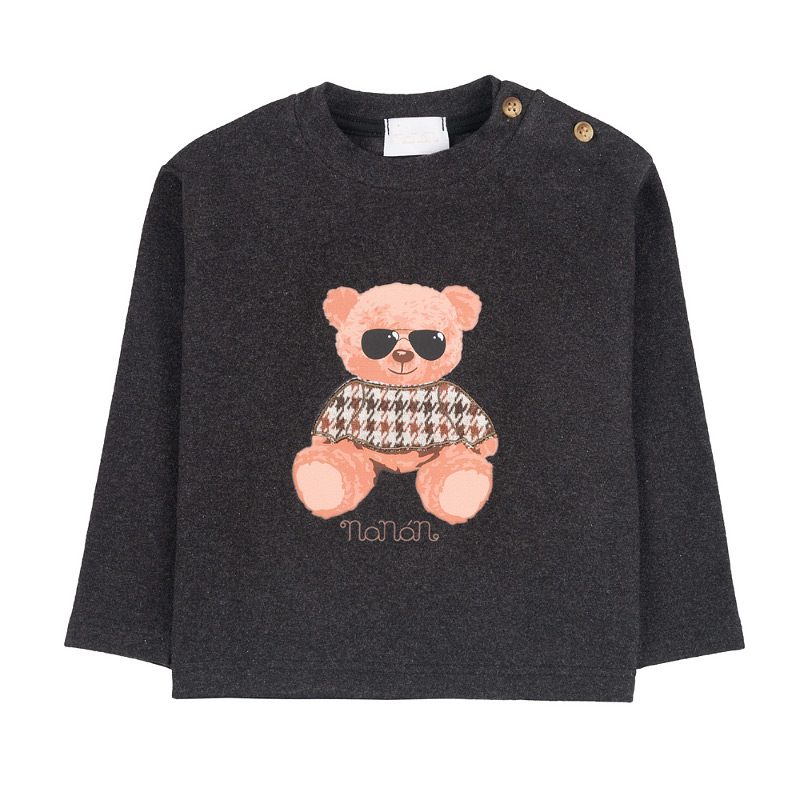 T-Shirt With Bear And Sunglasses