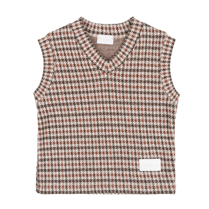 Checked Vest