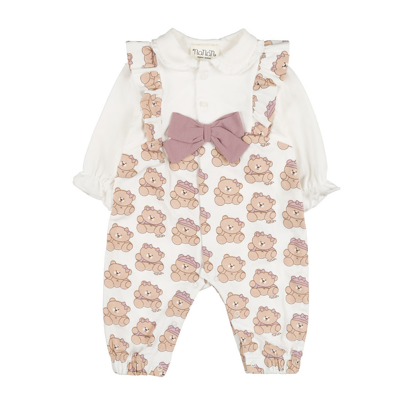 Romper Open In Front With Ruffles