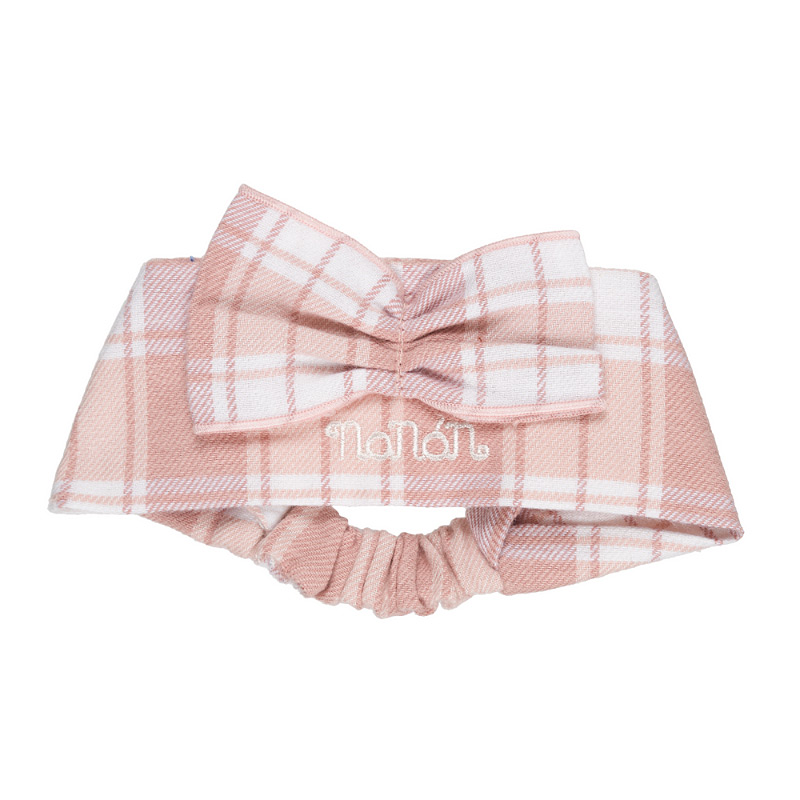 Headband With Tartan Bow