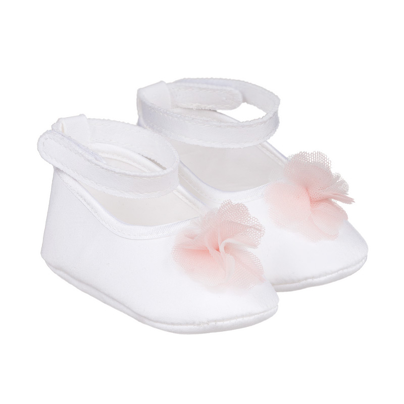 Ballerina W/Strap And Tulle Flowers