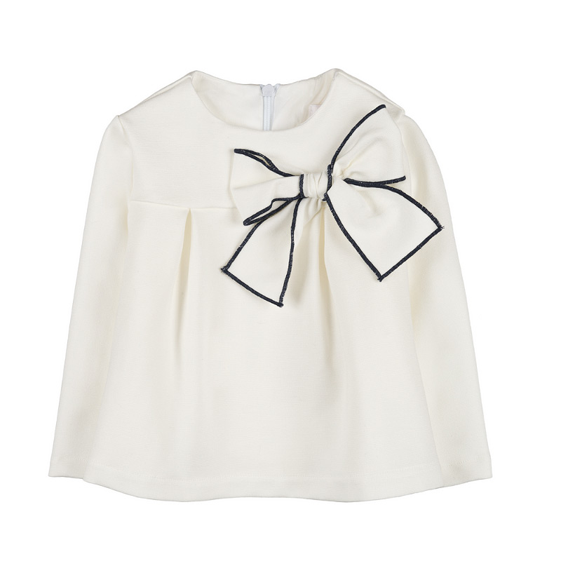 Milan Stitch Blouse With Bow
