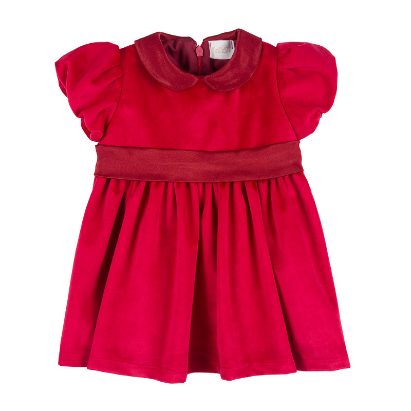 Dress With Balloon Sleeves And Bow