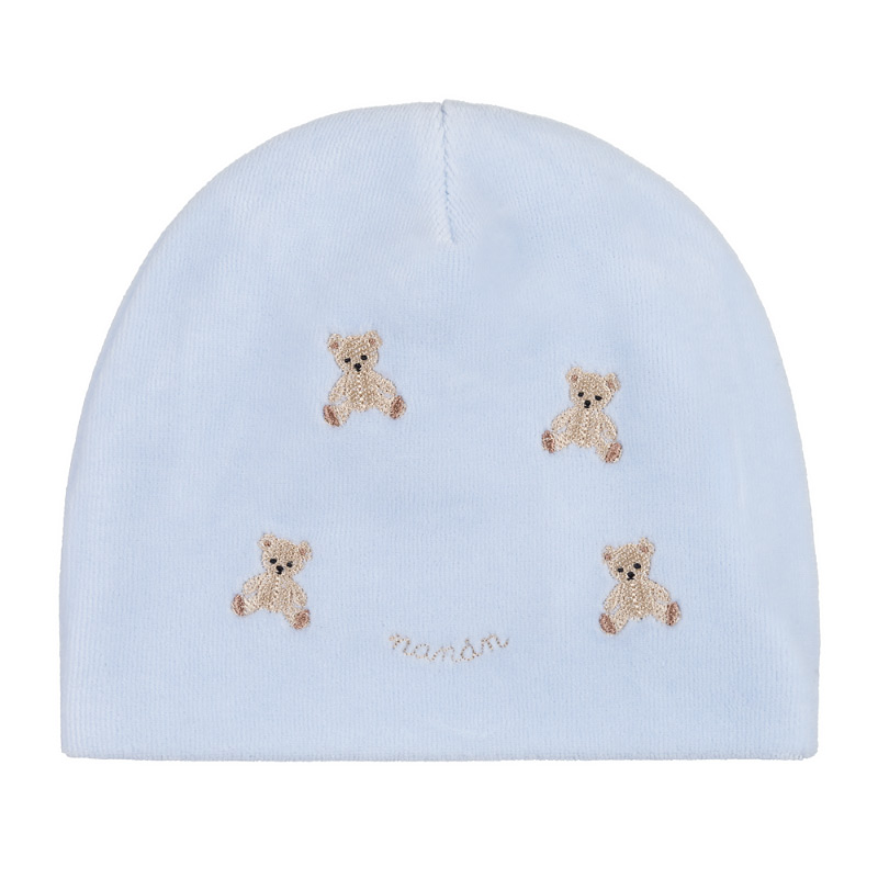 Hat W/Bear Embroidery