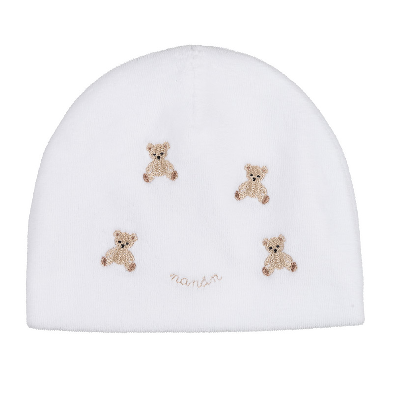 Hat W/Bear Embroidery