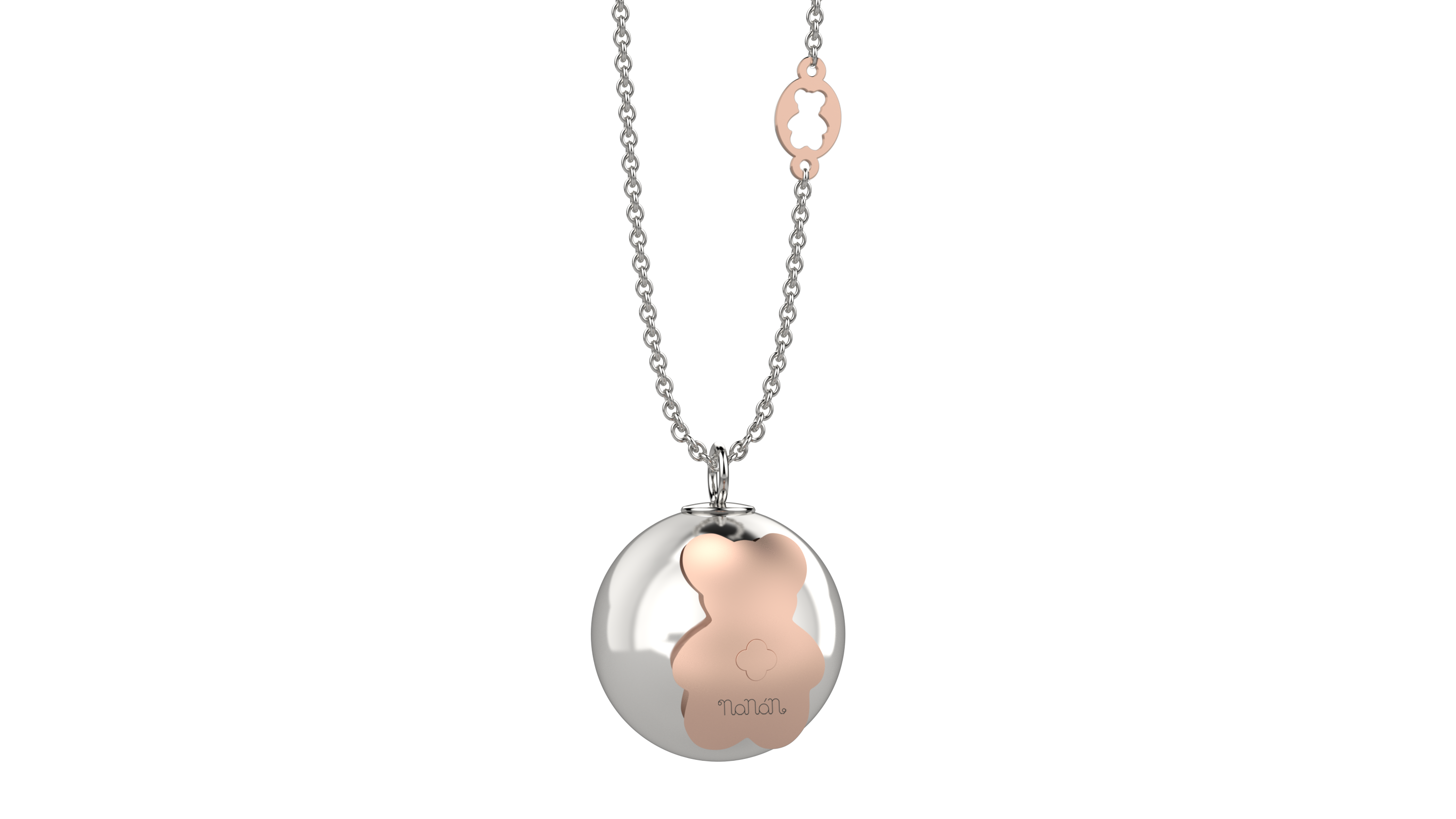 Pendent With Chain  With Spherical Metal Chime 100 Cm
