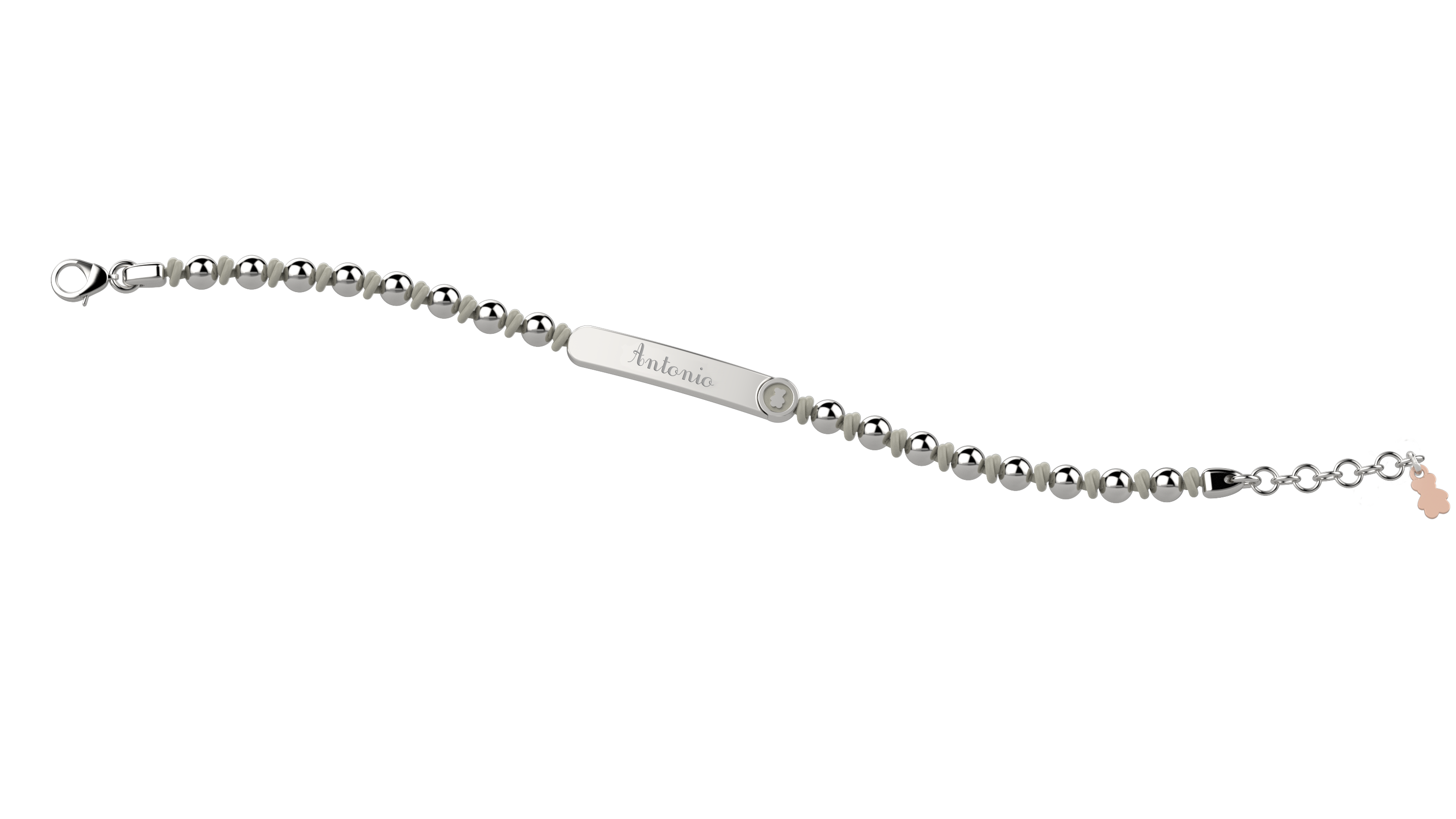 Spheres And Plate Bracelet 16Cm Max