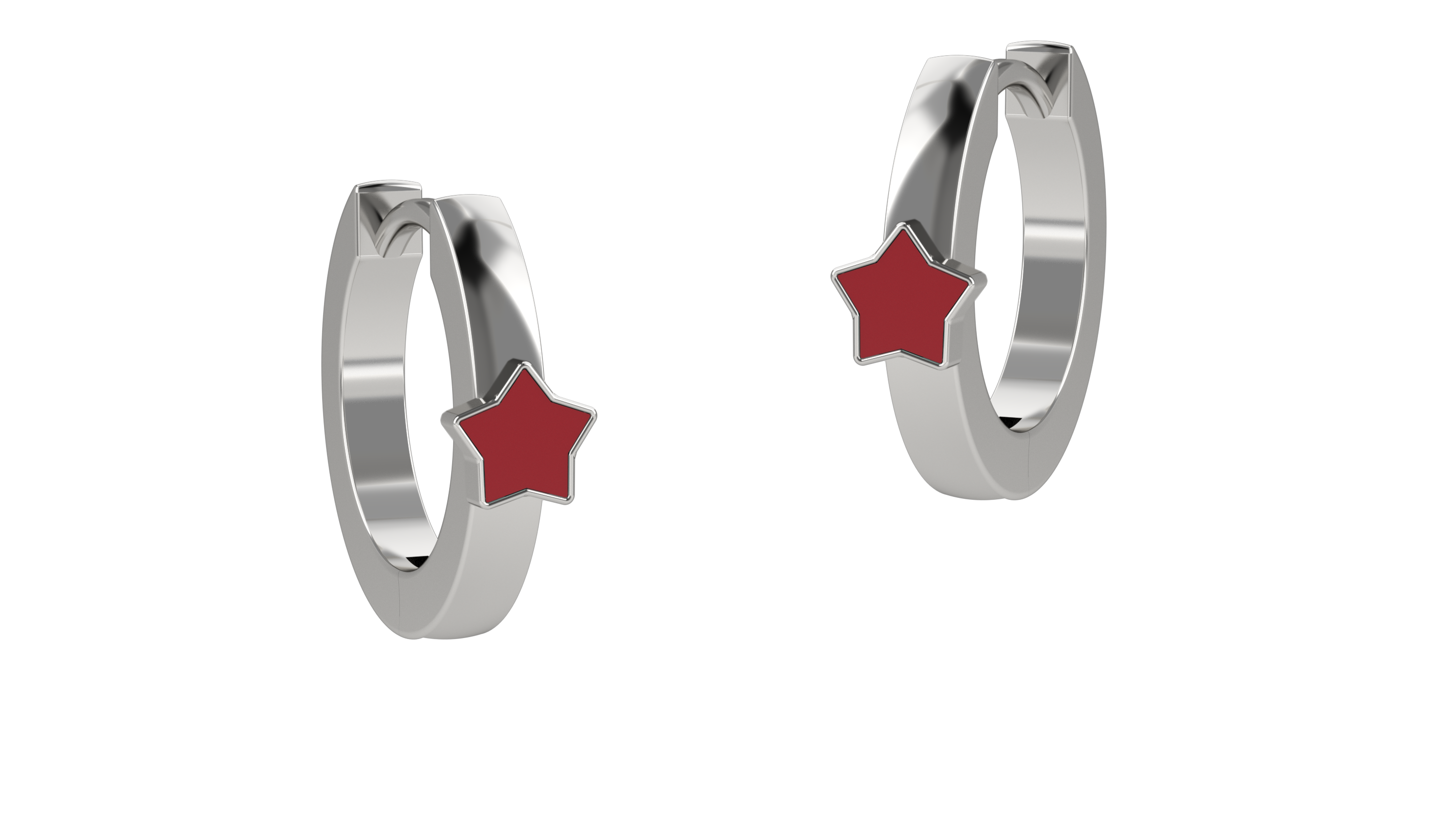 Hoop Star Earrings