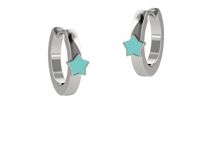 Hoop Star Earrings