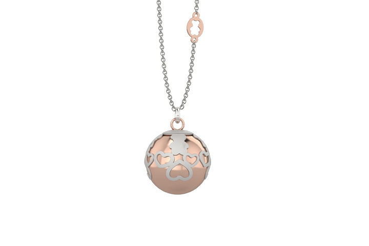 Pendent With Chain Spherical Metal Chime