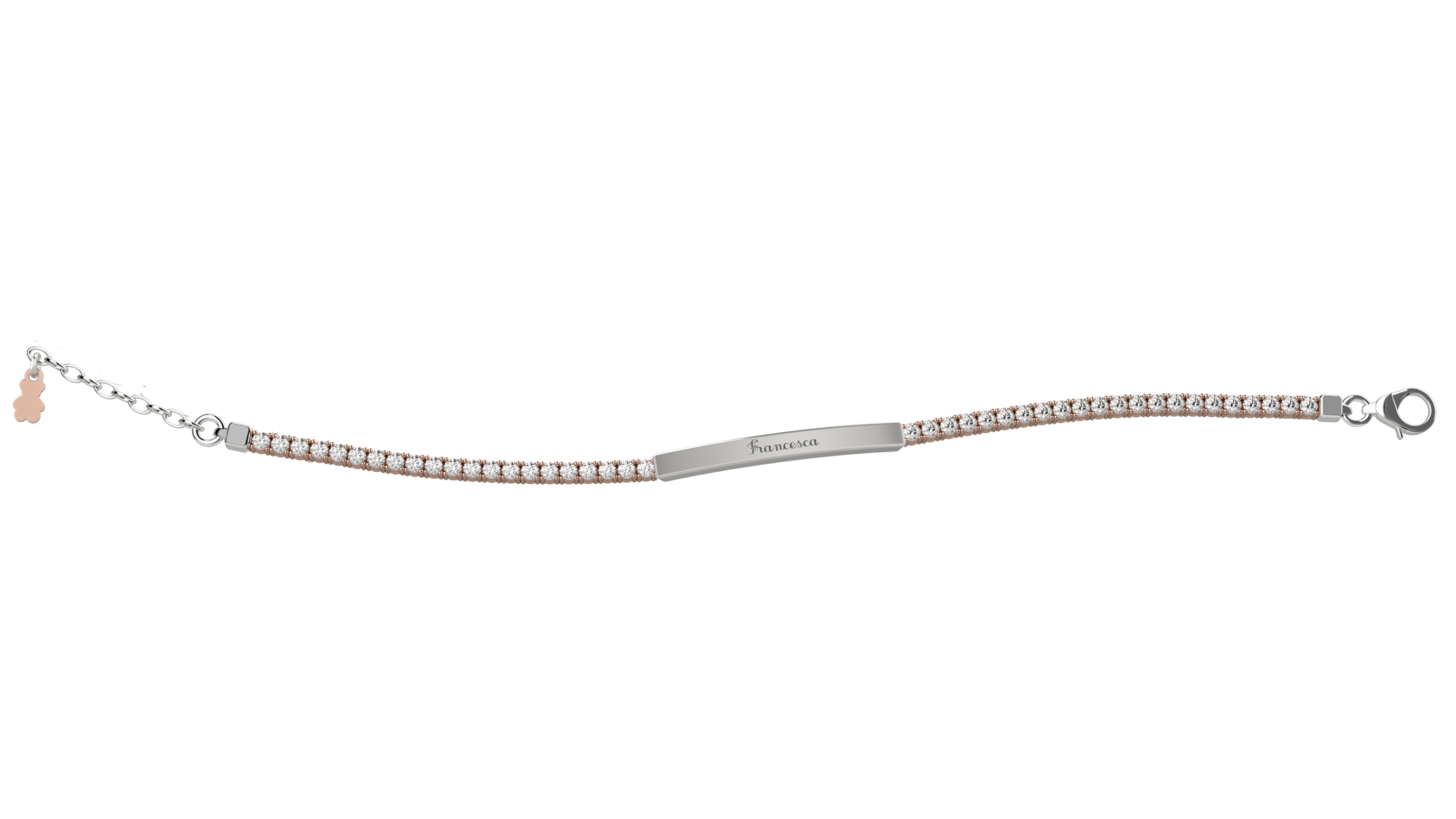 سوار تنس مزين بتصميم دب