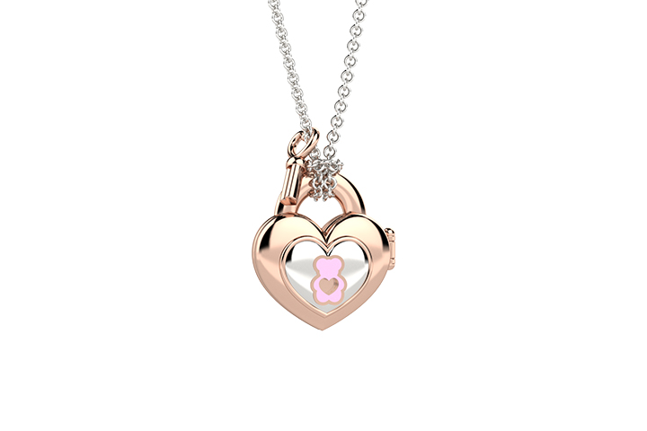 Boxed Heart Pendant Chain 60 Cm Dim.19X18 Mm