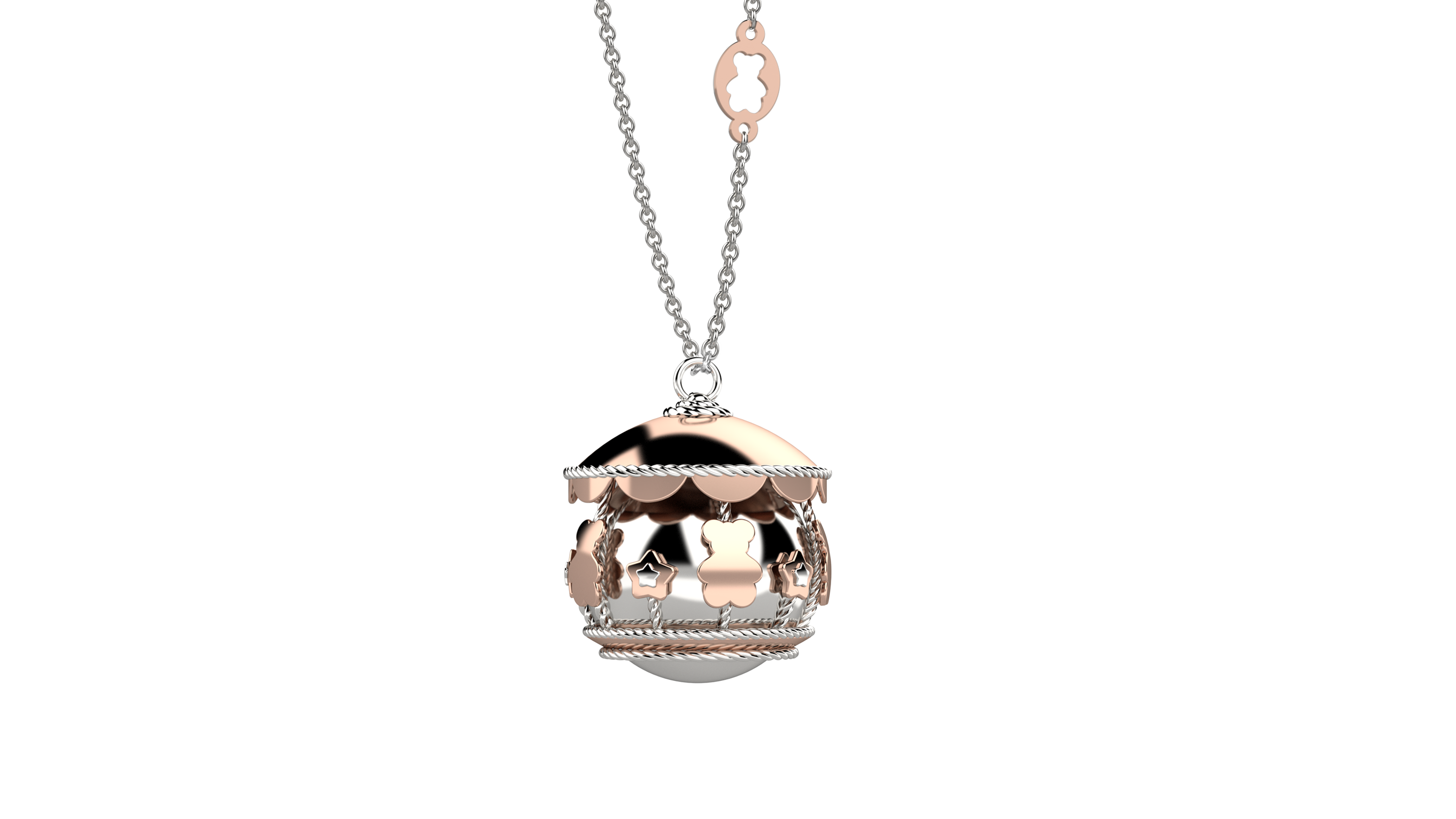 Pendant With Spherical Metal Chime 100Cm